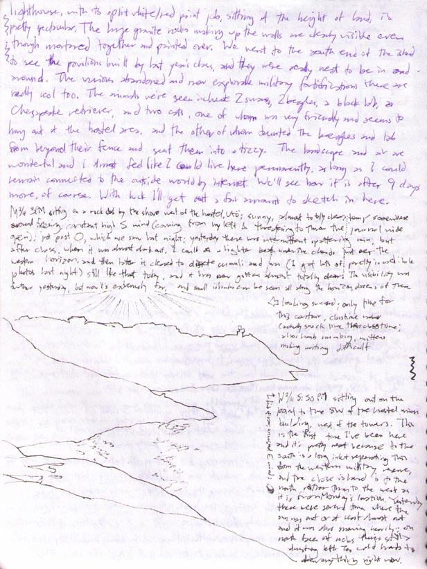 Small scan of nature journal page 3.